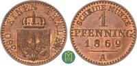 Brandenburg-Preußen. 1 Pfennig Wilhelm I. 1861-1888. -