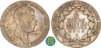 Brandenburg-Preußen. 1/6 Taler Friedrich Wilhelm III. 1797-1840. -