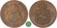 Brasilien 20 Reis Pedro II. 1831 - 1889 -