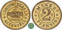 Schwarzburg-Sondershausen / Altenfeld 2 Pfennig Consum Verein Altenfeld. -