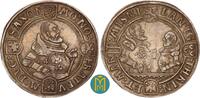 Sachsen-Ernestinische Linie 1/2 Taler Johann Friedrich II., Johann Wilhelm u. Johann Friedrich I gemeinsam 1554-1557. -