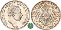 Kaiserreich / Sachsen 3 Mark Friedrich August III. 1904-1918. -