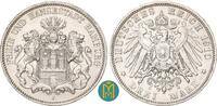 3 Mark 1910 Kaiserreich / Hamburg  sehr schön