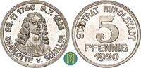 Schwarzburg-Rudolstadt 5 Pfennig Notgeld der Stadt Rudolstadt. -