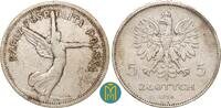 Polen 5 Zloty 1928 fast sehr sch&ouml;n 345,00 EUR  + 10,00 EUR frais d'envoi