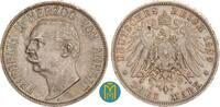 Anhalt 3 Mark 1909 Friedrich II. 1904-1918. sehr sch&ouml;n, etwas streifige ... 110,00 EUR  + 10,00 EUR frais d'envoi