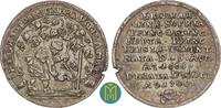 Ostfriesland Silbermedaille zu 1/4 Reichstaler 1700 Christian Eberhard 1665-1708, a.d. Tod seiner Gemahlin Eberhardine v. Öttingen, TTB, Schrötli...