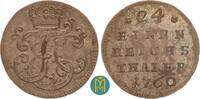 Sachsen-Hildburghausen 1/24 Taler Ernst Friedrich Karl 1745-1780. -