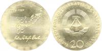 Deutsche Demokratische Republik (DDR) 20 Mark 225. Todestag von Johann Sebastian Bach -