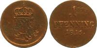 Bayern, Königreich 1 Pfennig Maximilian I. Joseph (1806-1825, Kurfürst Maximilian IV. Joseph 1799-1805) -