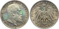 Deutsches Kaiserreich, Württemberg 3 Mark 1914 F Wilhelm II. (1891-1918)... 30,00 EUR  + 4,00 EUR frais d'envoi
