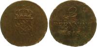Bayern, Königreich 2 Pfennig 1813 Maximilian I. Joseph (1806-1825) Korro... 20,00 EUR  + 4,00 EUR frais d'envoi