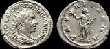 AR Antoninianus of Trebonianus Gallus 251-253 AD., rare hybrid, not recorded in