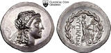 CCG-MS62, Aeolis Myrina. Tetradrachm. 160-143 BC. 35mm, 16,58gr.