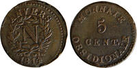 Siège d'Anvers - 5 centimes 5ème type - 1814 (Atelier de l'Arsenal) -