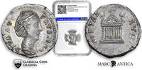 CCG Certified! AR Denarius of Diva Faustina Senior, Rome mint: PIETAS AVG -