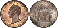 Schwarz-Sond Guenther Friedrich Carl II (1835-1880). 2 Thalers 1854 MS62