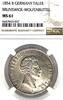 GERMANY TALER 1854 B German State Brunswick Wolfenbuttel 1854B Taler Coi... 2188,26 EUR envoi gratuit