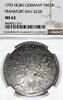 GERMANY TALER 1793 HGBH German States Frankfurt 1793 Taler Coin Thaler N... 2634,84 EUR envoi gratuit