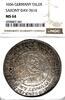 GERMANY TALER 1656 German States Saxony 1656 Taler Coin NGC MS64 F.STG/S... 6966,69 EUR envoi gratuit