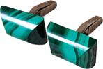 Deutschland  Vintage Sterling Silver Malachite Cufflinks 19.66g Fine Ban... 149,00 EUR  + 10,00 EUR frais d'envoi