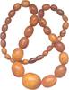 Deutschland Vintage Baltic Amber Butterscotch Egg Yolk Necklace 22.35g 43cm Graduated Olive -