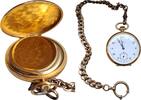 Schweiz Dugena Lepine Taschenuhr Vintage 17 Jewels Swiss Werk Vergoldet mit Kette Top! -
