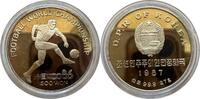 Nord Korea 500 Won FWC Mexico 1986 Fußball -