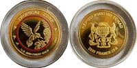 Tschad 3000 Francs Tropische Zone Gold Münze -