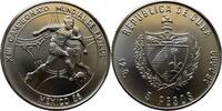 Cuba 5 Pesos Fußball-Weltmeisterschaft 1986 Mexiko Kuba -