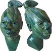   Vintage Signed Shona Sculpture Green Verdite Stone Bust African Woman ... 150,00 EUR  + 10,00 EUR frais d'envoi