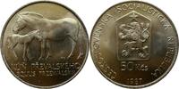 Tschechoslowakei 50 Kronen 1987 Prager Zoo Pferd Prevalsky Stempelglanz 47,00 EUR  + 10,00 EUR frais d'envoi
