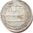 Abbasiden Dirham Madinat al-Salam Al-Rasud (786-809 n. Chr.) TTB+