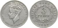 British West-Afrika Threepence Georg VI. -