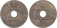 British West-Afrika 1 Penny Elisabeth II. -