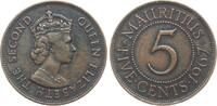 Mauritius 5 Cents Elisabeth II. (1952-2022) -