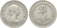 Rhodesien und Nyasaland Threepence Elisabeth II. 1952-2022 -