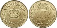 D&auml;nemark 2 Kroner 1939 Christian X. 1912-1947 vz+ 18,00 EUR  + 10,00 EUR frais d'envoi
