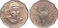 Swaziland/Eswatini 1 Cent Sobhuza II., 1968-1982 -