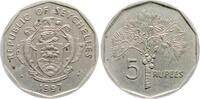 Seyschellen 5 Rupien 1997 Kokospalme fvz 3,00 EUR  + 10,00 EUR frais d'envoi