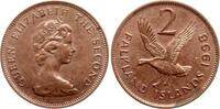 Falkland Inseln 2 Pence 1998 Elisabeth II., Gans vz 3,00 EUR  + 10,00 EUR frais d'envoi