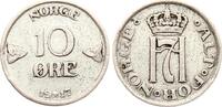 Norwegen 10 &Oslash;re 1917 H&aring;kon VII. ss 5,00 EUR  + 10,00 EUR frais d'envoi