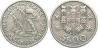 Portugal 5 Escudos 1963 Kursm&uuml;nze ss-vz 5,00 EUR  + 10,00 EUR frais d'envoi
