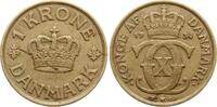 D&auml;nemark 1 Krone 1934 N Christian X. fss 6,00 EUR  + 10,00 EUR frais d'envoi