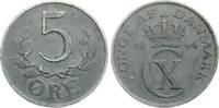 D&auml;nemark 5 &Oslash;re 1944 N Christian X. ss-vz 4,00 EUR  + 10,00 EUR frais d'envoi
