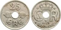 D&auml;nemark 25 &Oslash;re 1938 N Christian X., 1912-1947 vz 10,00 EUR  + 10,00 EUR frais d'envoi