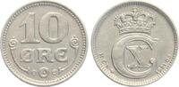D&auml;nemark 10 &Oslash;re 1921 HCN Christian X., 1912-1947 vz 10,00 EUR  + 10,00 EUR frais d'envoi