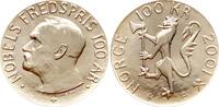 Norwegen 100 Kroner, Friedensnobelpreis 2001 Harald V. pp, mattiert 75,00 EUR  + 15,00 EUR frais d'envoi
