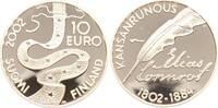 Finnland 10 Euro 2002 Zum Gedenkan an Elias L&ouml;nnrot pp 55,00 EUR  + 15,00 EUR frais d'envoi