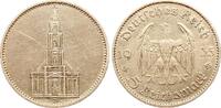 Deutschland, III. Reich 5 Mark 1935 D Garnisonskirche ohne Datum ss 34,00 EUR  + 15,00 EUR frais d'envoi